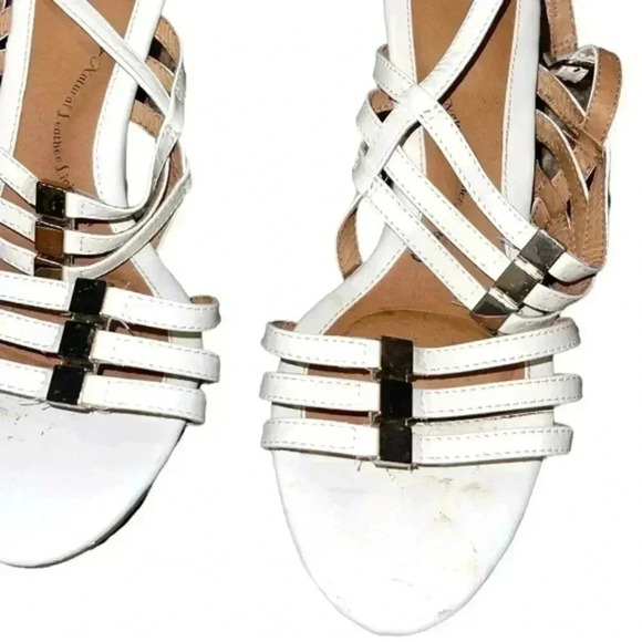 SOFFT white patent leather strappy sandals - Picture 4 of 7